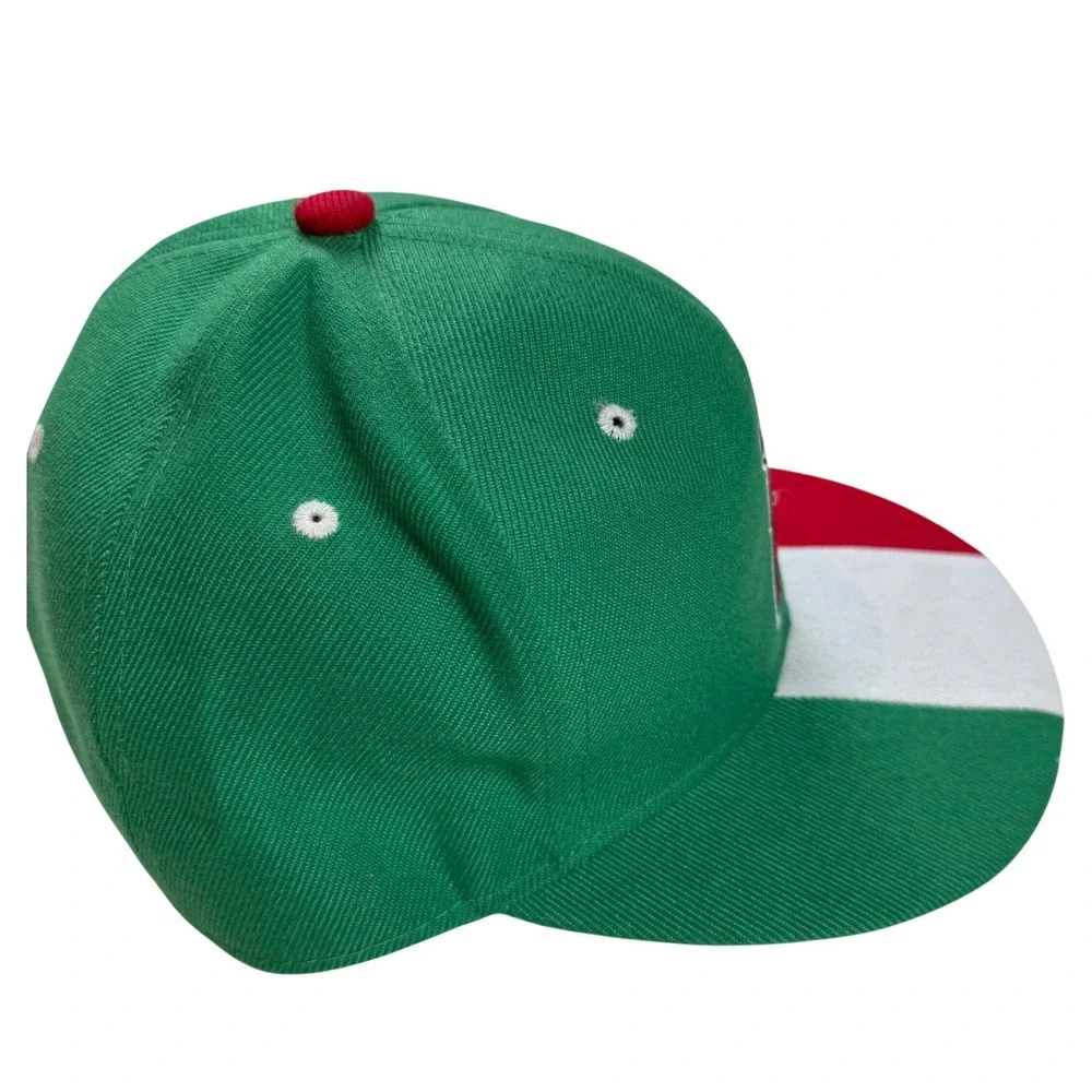 Los Angeles Angels Italian Heritage Snapback Hat Green Red White Sixth Man‎ MLB